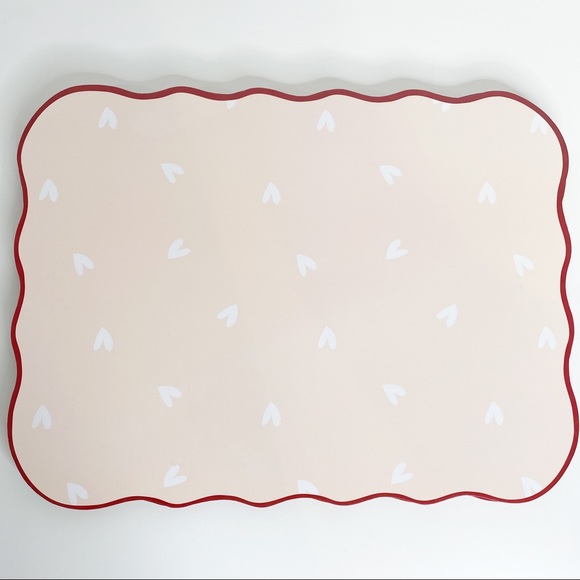 Opalhouse Dining Opalhouse Cork Heart Scallop Placemat Set 4 Boho